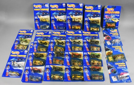 (22) 1989-90  Hot Wheels Power Command & More-MOC-NOS