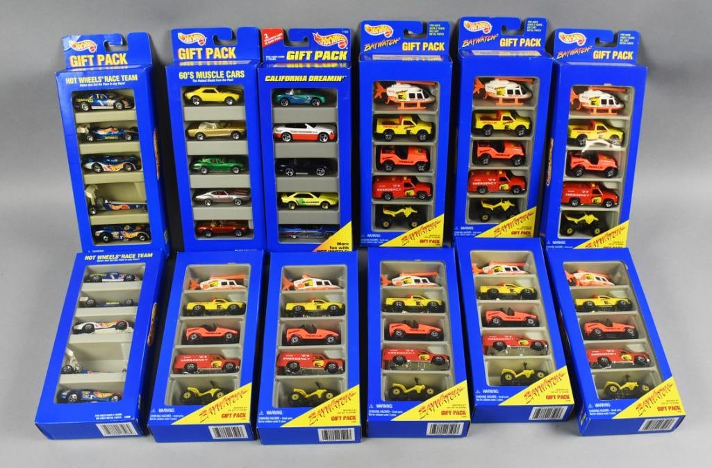 (12) 1990s Mattel Hot Wheels Multi-Pack Die-Cast-MIB-NOS (1 of 5)