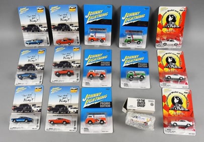 (15) 2000s Johnny Lightning Die-Cast Promos & More-MOC-NOS