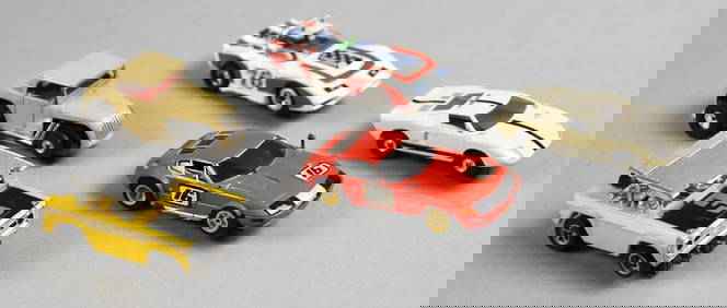 (5) Vintage Tyco, Aurora Slot Cars - Loose (1 of 6)
