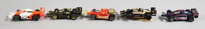 (5) Vintage Tyco, A/FX Slot Cars Indy Racers - Loose