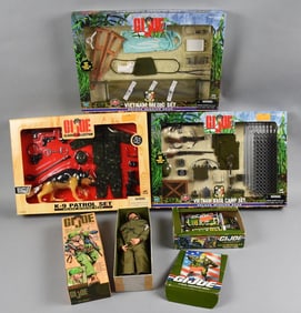 (5) 1990s-2000s GI Joe Sgt Rock & Accessories-MIB-NOS
