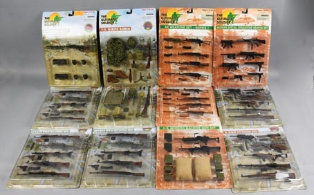 (12) 1998-2000 21st C Toys Ultimate Soldier Weapon Sets-NOS