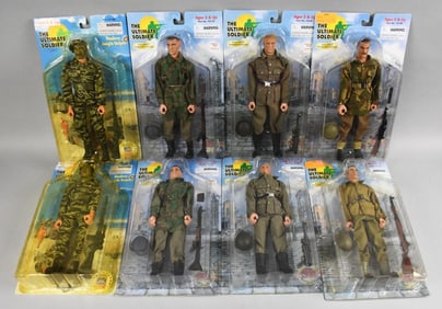 (8) 1999-00 21st C Toys Ultimate Soldier 1:6 Scale-MOC-NOS