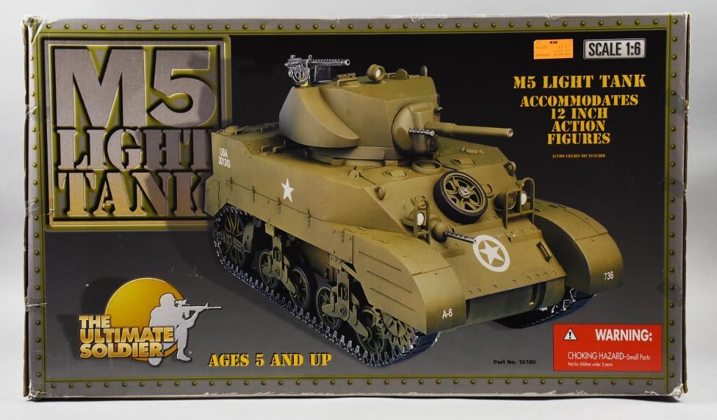 2000 21st C Toys Ultimate Soldier M5 Light Tank-1:6 Scale-NOS (1 of 7)