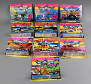 (10) 1990s Galoob Micro Machines Assortment-MIP-NOS