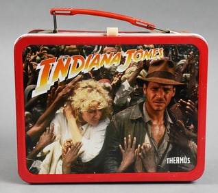 1984 King Seeley Indiana Jones Lunchbox w/ Thermos