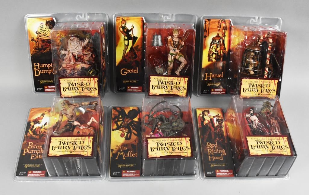 (6) 2005 McFarlane Twisted Fairy Tales Action Figs MOC-NOS (1 of 2)