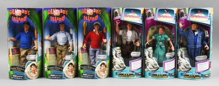 (6) 1997 Exclusive Toy Prods LE 10" TV Action Figures-MIP-NOS