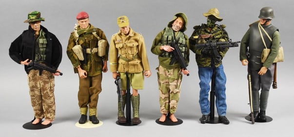 1990s Sideshow Blue Box Toys Military Soldier 12" Figures