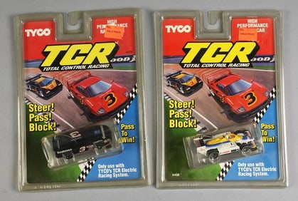 1991, 1992 Tyco Total Control Racing Slot Cars MOC-NOS