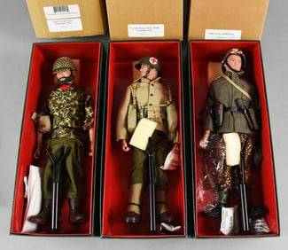 (3) 2002 Cotswold Collectibles Elite Brigade 12" Doll-MIB-NOS
