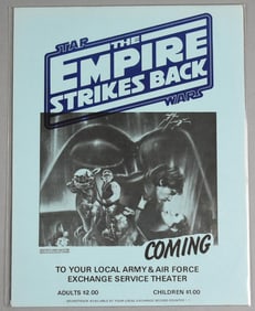 RARE! 1980 Empire Strikes Back Military Base Handbill
