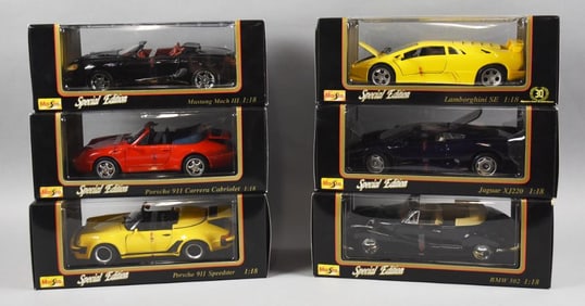 (6) Maisto Special Edition Die-Cast, 1:18 Scale-MIB-NOS