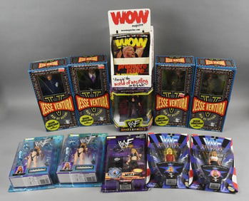 (11) 1990s  WWF Wrestling Figures Jakks/ Formative-MIP-NOS