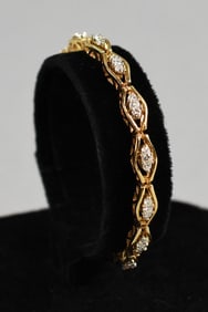 14K Yellow Gold & 1.25 CTTW Diamond Bracelet