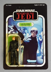 1983 Kenner Star Wars Luke Skywalker BLUE Jedi 65 B Back