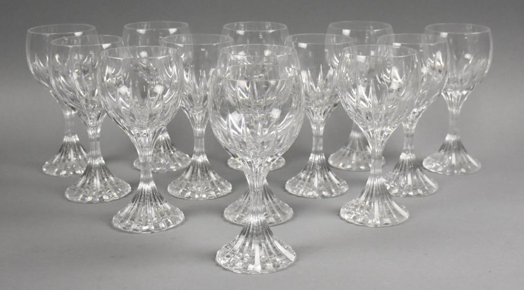 (13) Baccarat Massena Crystal Water Glasses - 7" Tall (1 of 6)