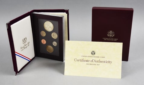 1988 US Mint Prestige Set, Olympic Coins w/ COA