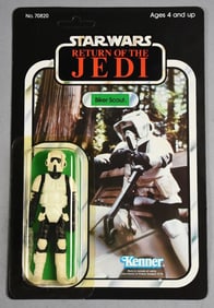 1983 Kenner Star Wars Biker Scout ROTJ 65A B Unpunched-NOS