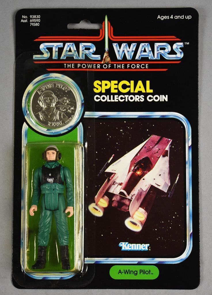 1984 Star Wars Power of the Force  A Wing Pilot n 92A Back MOC NOS (1 of 3)