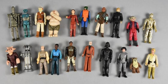 (20) 1970s-80s Star Wars Action Figures Loose