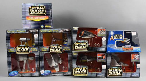 (7) 1990s-00s Galoob Micro Machines Star Wars Action Fleet-NOS