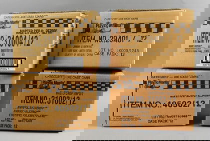 (4) 2000-01 Johnny Lightning Factory Shipping Cases-MOC-NOS