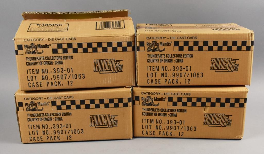 (4) 1999 Johnny Lightning ThunderJets 500 Factory Cases-NOS (1 of 6)