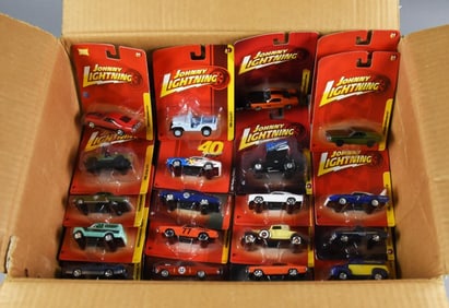 (80) 2000s Johnny Lightning Assorted Die-Cast-MOC-NOS