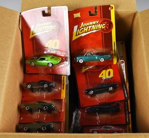 (63) 2000s Johnny Lightning Assorted Die-Cast-MOC-NOS
