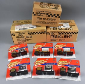 (42) 1990s-00s Johnny Lightning PLUS Factory Cases-MOC-NOS
