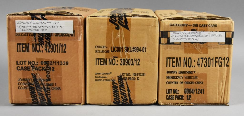 Johnny Lightning Factory Sealed Cases, Corvette & More-NOS (1 of 4)