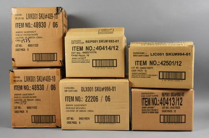 (6) 2000s Johnny Lightning Die-Cast Factory Cases-MOC-NOS