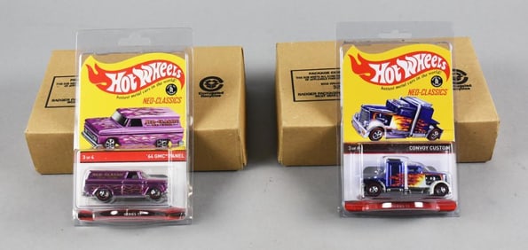 (2) 2013-14 Hot Wheels Ltd Ed Neo-Classics-MOC-NOS
