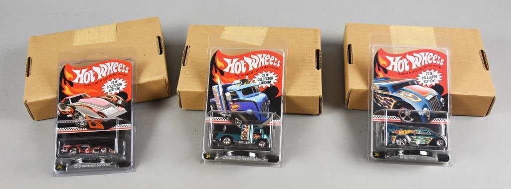 (3) 2015-16 Mattel Hot Wheels Collector Editions - MOC-NOS (1 of 4)
