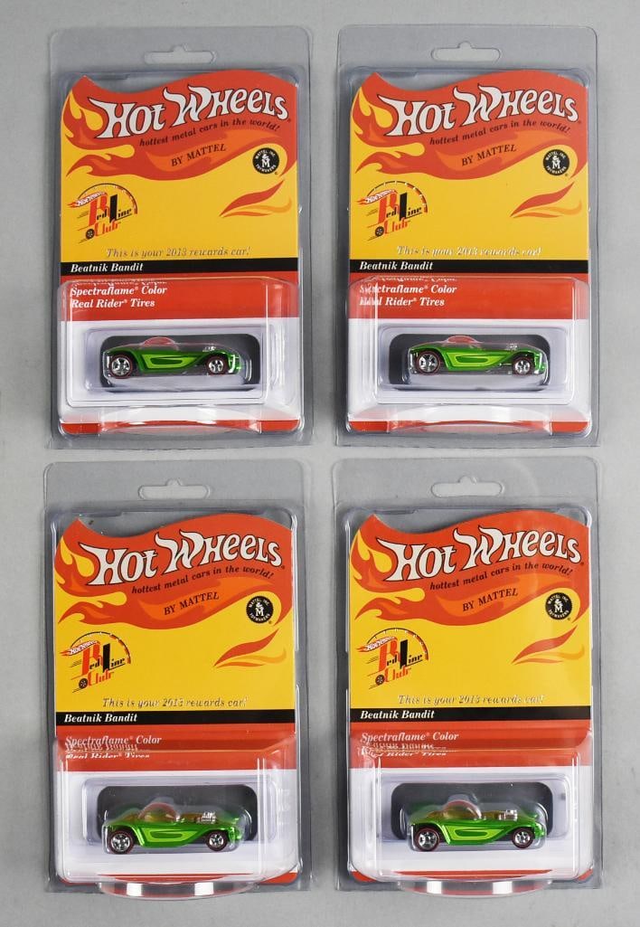 (4) 2013 Hot Wheels RLC Spectraflame Beatnik Bandit-MOC-NOS (1 of 4)