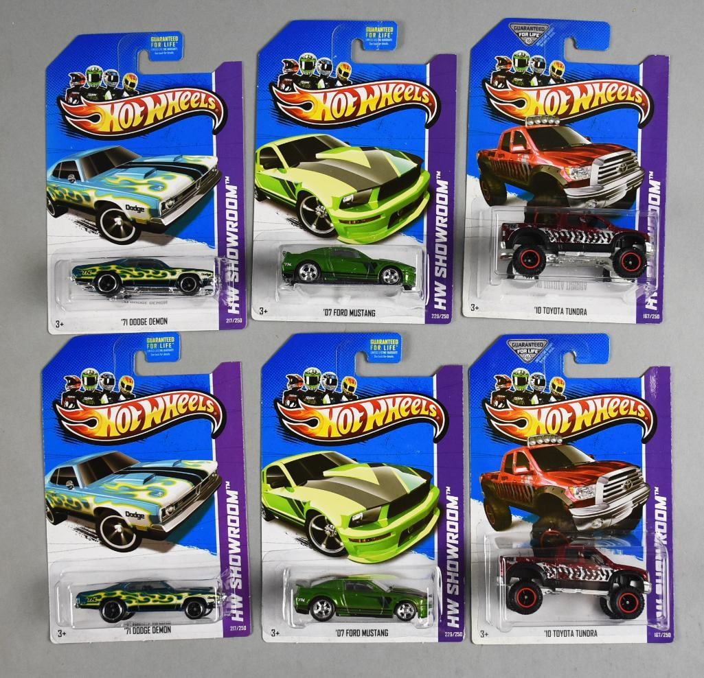 (6) 2012 Hot Wheels HW Showroom Die-Cast Cars MOC-NOS (1 of 3)