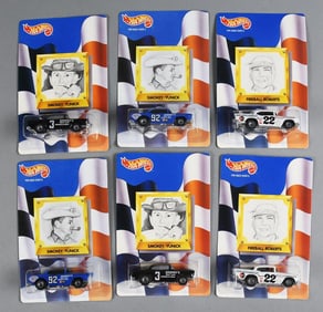 (6) 1992 Hot Wheels Fireball Roberts, Smokey Yunick-MOC-NOS
