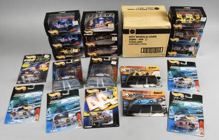 (22) 1990s-00s Mattel Hot Wheels Die-Cast Asst-MIP-NOS