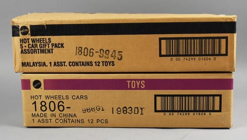 1990s-00s Mattel Hot Wheels Factory Shipping Cases-MOC-NOS