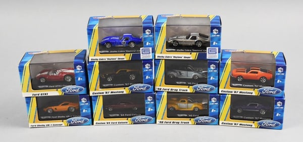 (10) 2008 Mattel Hot Wheels 1:87 Scale Ford Asst-MIB-NOS