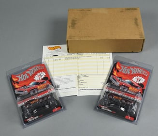 (2) 2007 Mattel Hot Wheels RLC Ltd Ed Open Fire-MOC-NOS