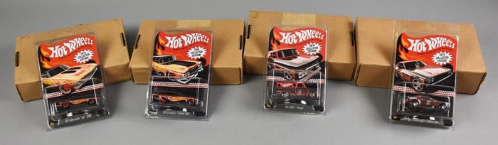 (4) 2013-14 Mattel Hot Wheels Collector Edition-MOC-NOS