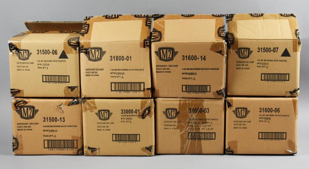 (8) 2000s M2 Machines Assortment Factory Case-NOS (1 of 6)