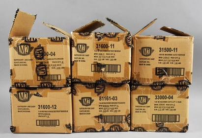 (6) 2010 M2 Machines Factory Shipping Boxes - MIP-NOS