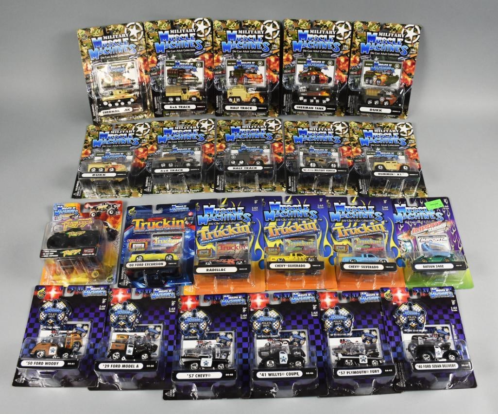 (22) 2000s Funline Muscle Machines Die-Cast Hot - MOC-NOS (1 of 3)