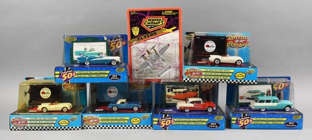 (7) 1990s Road Champs Corvette Classic-Fab 50s-PLUS-MIP-NOS