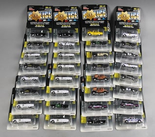 (32) 1998 Police USA Die-Cast Cars Racing Champions Cast-MOC-NOS