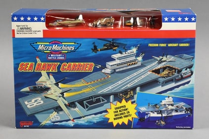 1993 Galoob Micro Machines Sea Hawk Carrier MIB-NOS